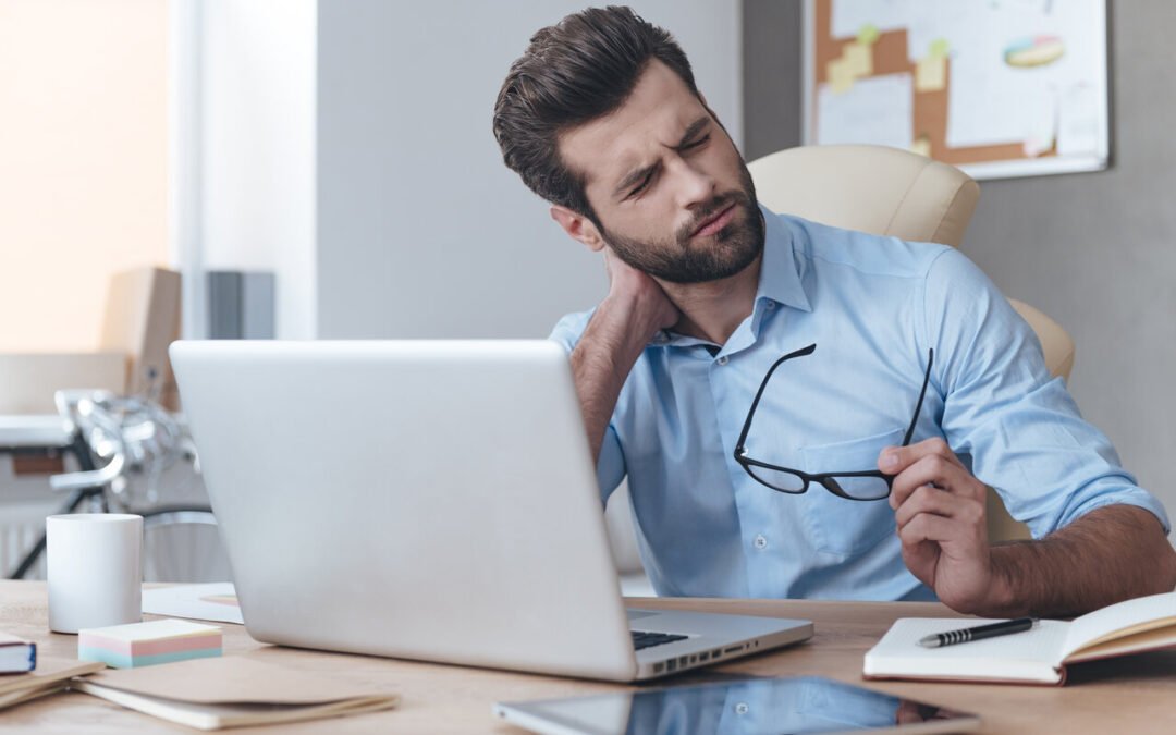 Stressed worker needing to prevent personal burnout